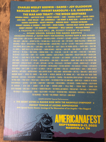 2025 Line-Up Poster
