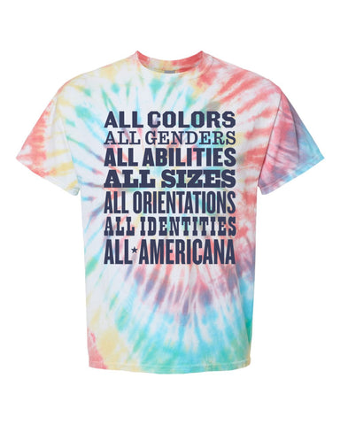 All Americana Rainbow Tie-Dye Shirt