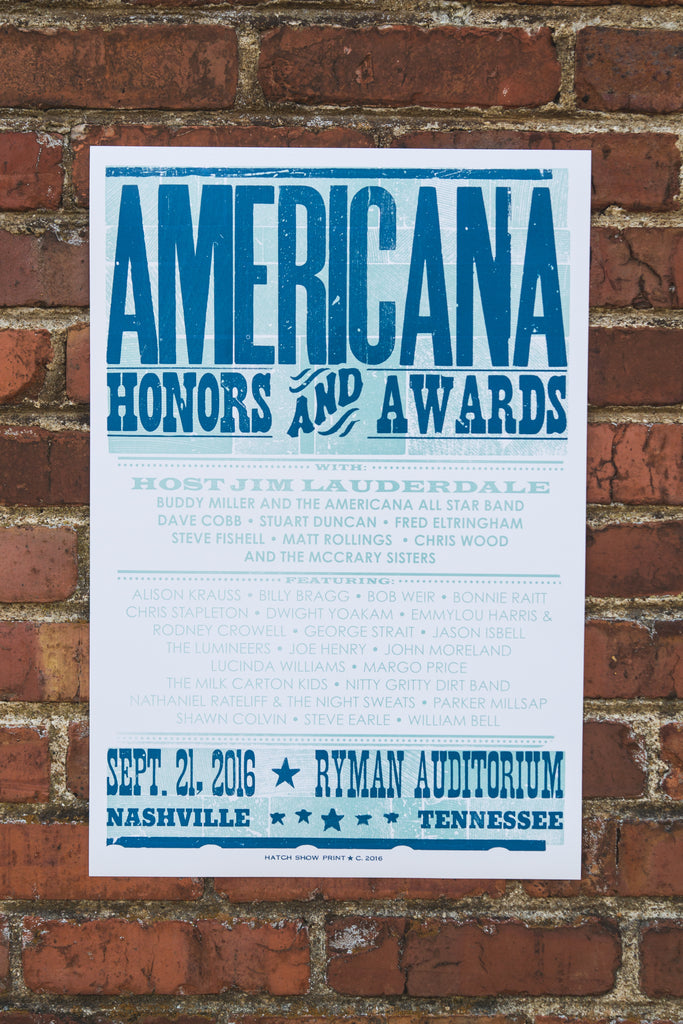 2016 Americana Honors & Awards Poster